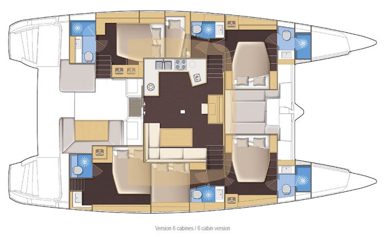 Lagoon 52 - 'Serenity' Layout