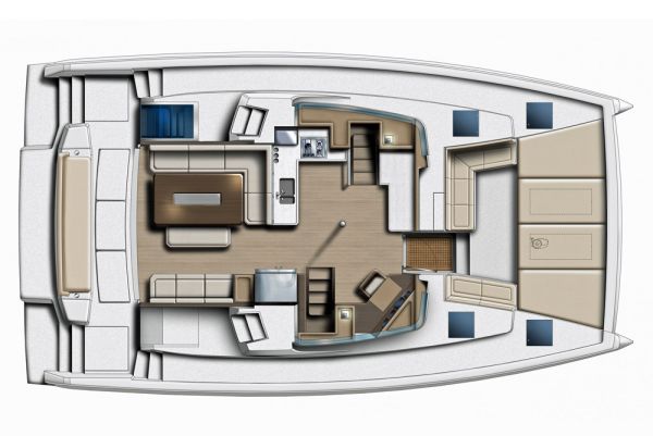 Bali 4.6 saloon deck layout