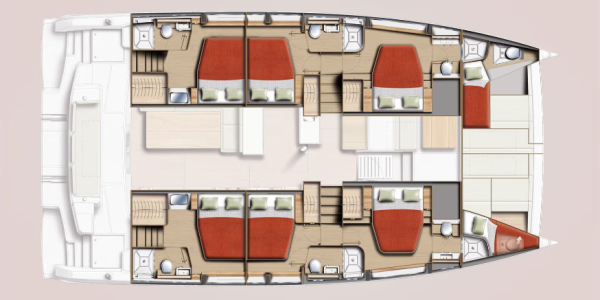Bali 5.2 with six cabins + crew