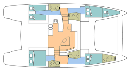 Catana 50 Layout