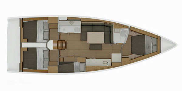 Dufour 430 layout