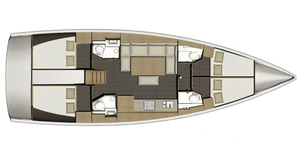 Dufour 460 layout