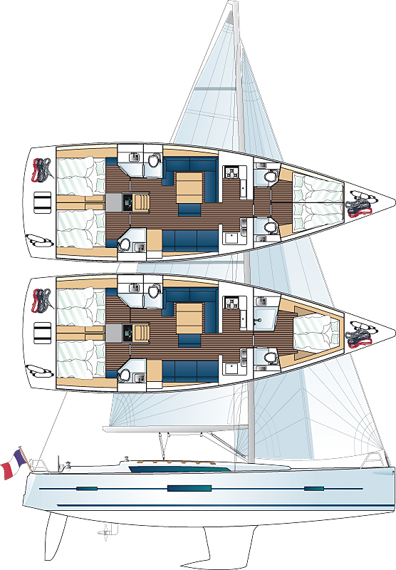 Dufour 500 Layout