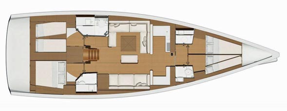 Dufour 520 Layout