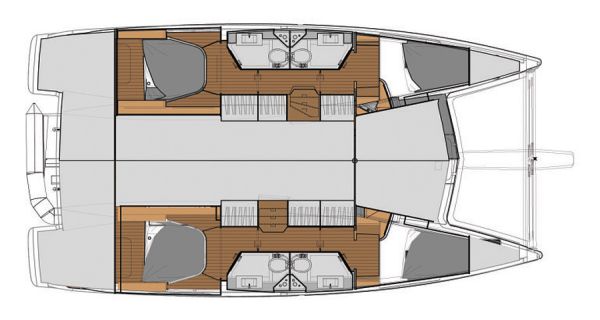 Lucia 40 - 4 Cabin Layout