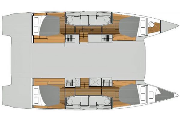 FP Elba 45 2019 4 cabin layout