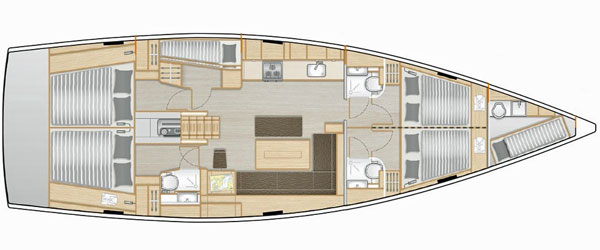 Hanse 508 layout