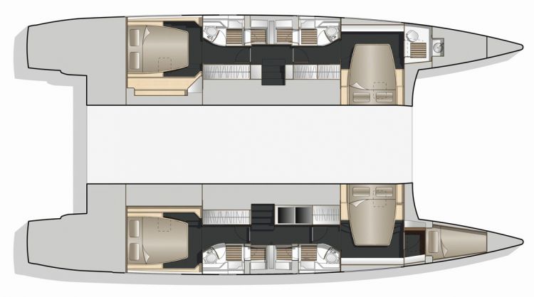 Nautitech 542 - 'Paradise' Layout