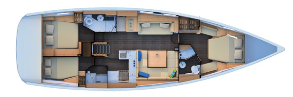 Jeanneau 51 layout