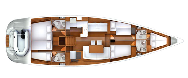 Jeanneau 57 layout