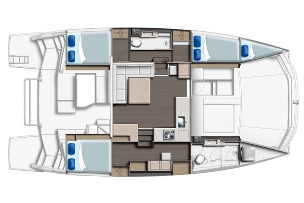 Leopard 43PC 3 cabins +