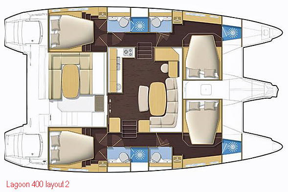 Lagoon 400 Layout 2