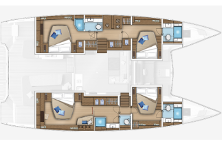 Lagoon 55 4 cabins