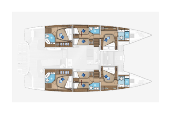 Lagoon 55 Valinor layout