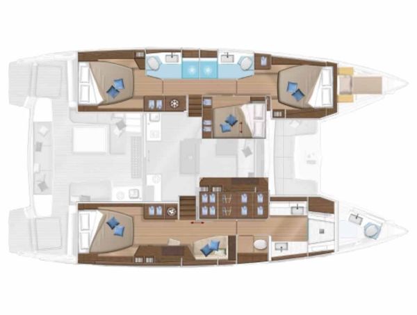 Lagoon 50 Invictus II layout