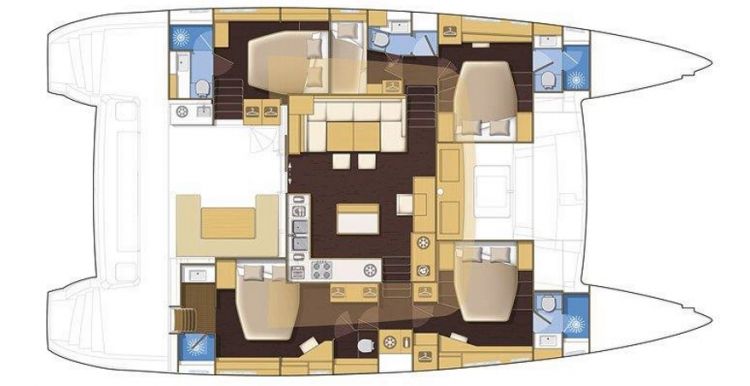 Lagoon 560 - 'Arctic Queen' - Layout