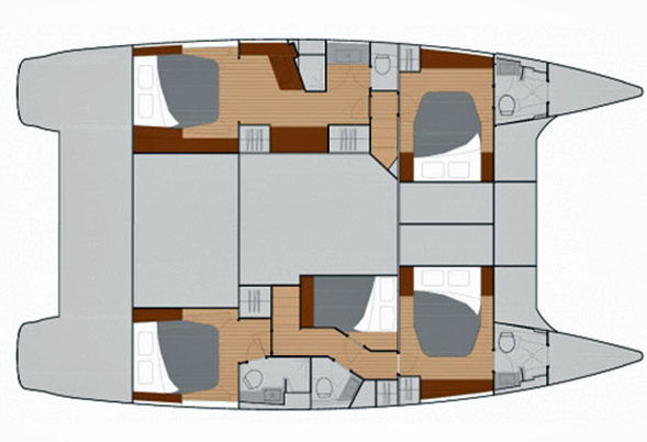 Saba 50 - 5 Cabin Layout