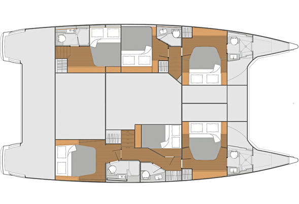 Saba 50 - 6 Cabin  Layout