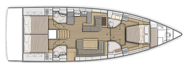 Oceanis 51.1 - 3 double