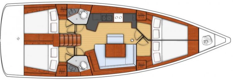 Oceanis 45 Layout