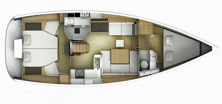 Sun Odyssey 41DS Layout