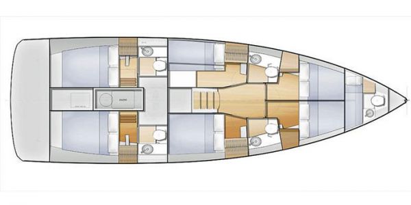 Sun Loft 47 cabin layout