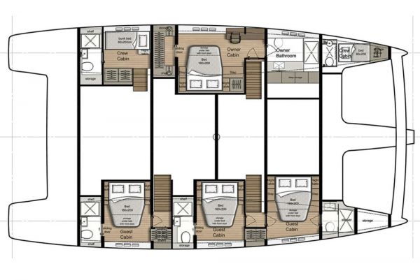 Sunreef 60 Sinata layout