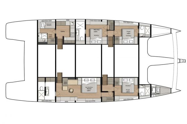 Sunreef-80 accommodation layout